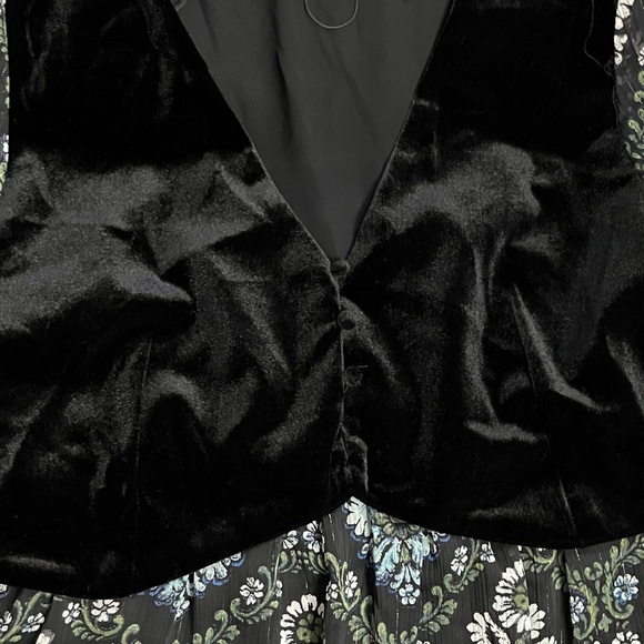 Zara Women's Glitter Chiffon Mini Dress with Vest - Size L - Picture 6 of 15